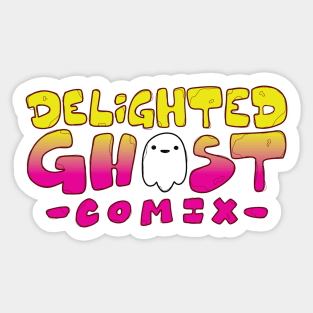 Delighted Ghost Comix Logo Sticker